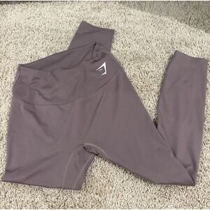 Gymshark Women's Brown High Rise Ankle Leggings Size‎ S Stretch Elastic Waist